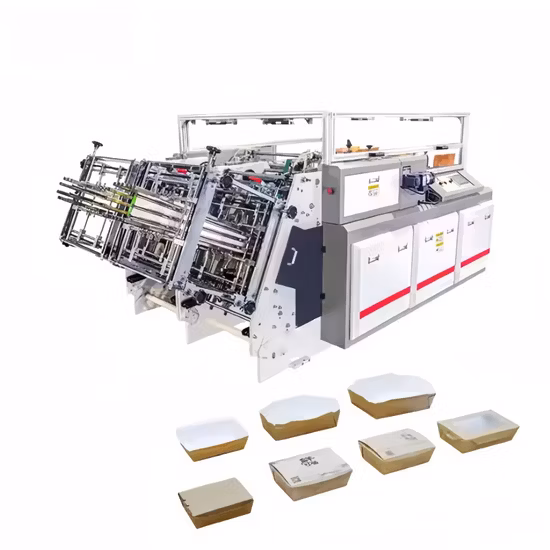 High Speed Automatic Paper Burger Box Forming Machine