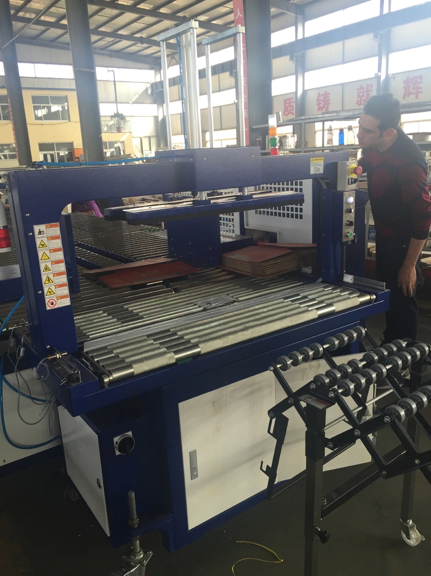 Full Automatic Flexo Printing Die Cutting Folder Gluing &Strapping in Line