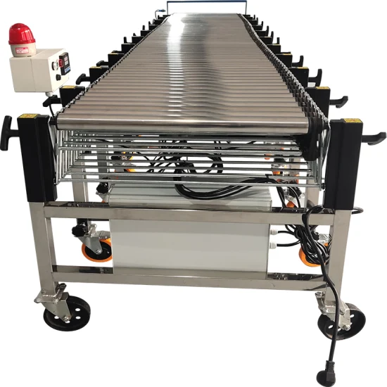 Flexible Powered Conveyors Powered Flexible Roller Conveyor Steel Rollers